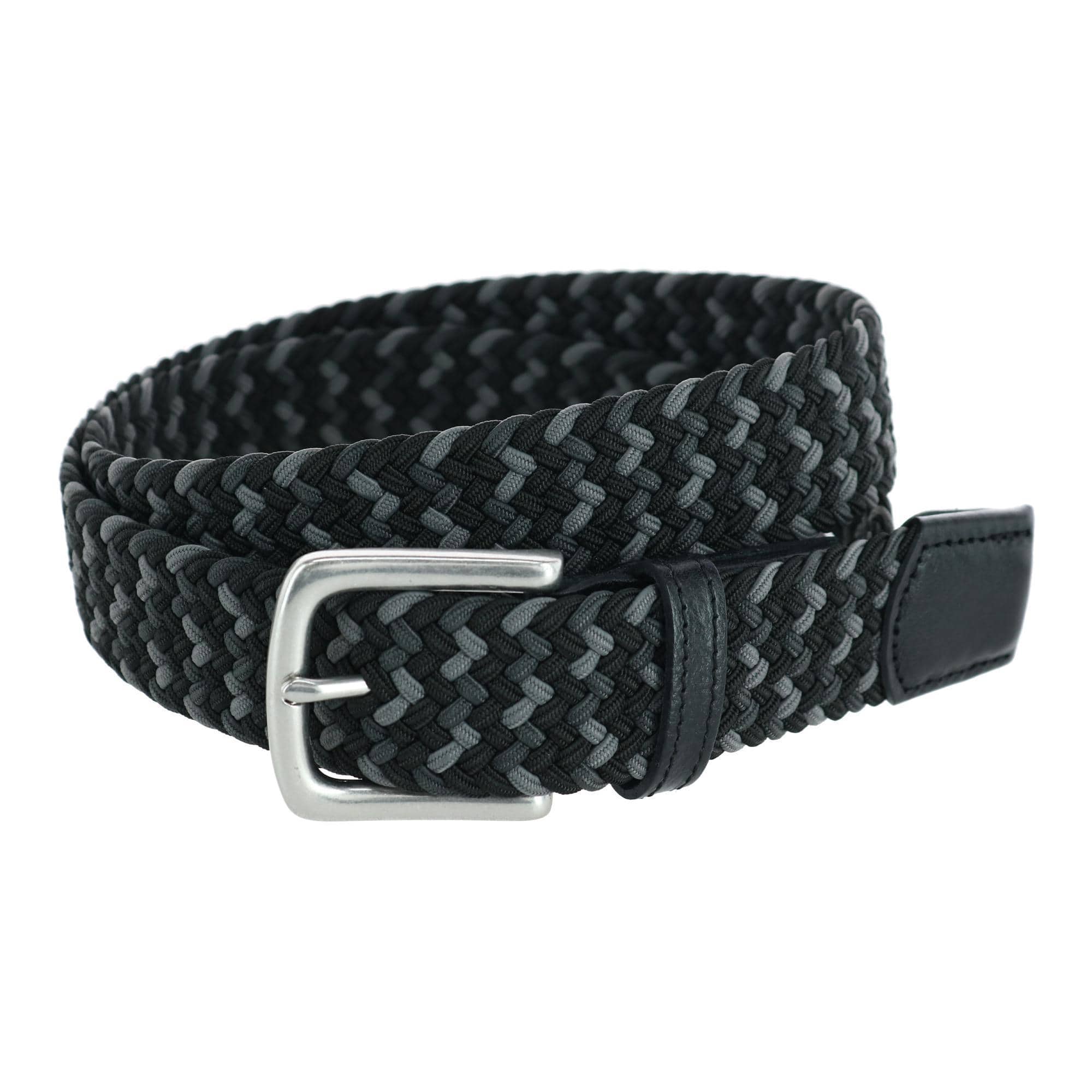 Trafalgar Men's Chandler Mixed Weave Stretch Belt
