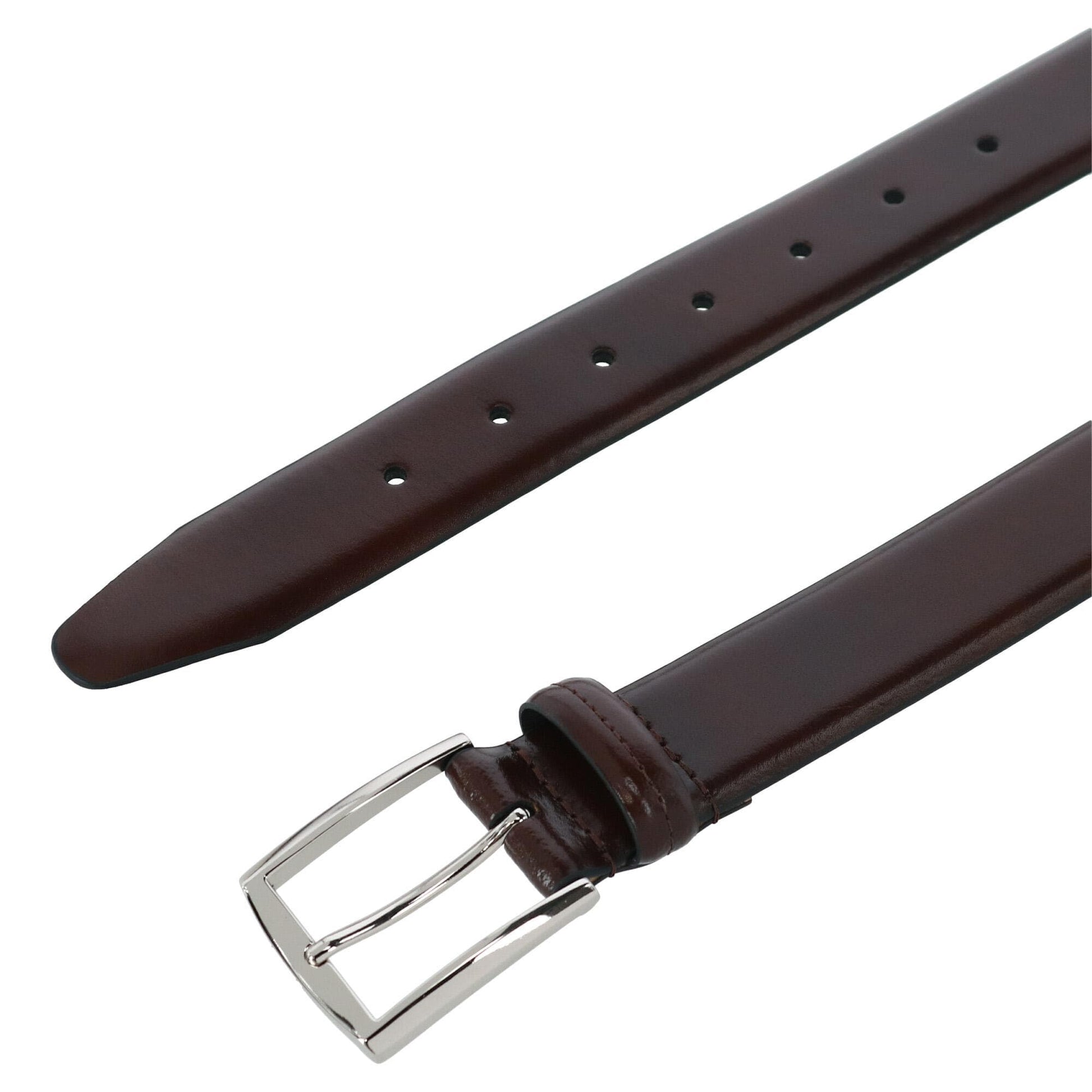 Trafalgar Everyman's 35mm Basic Luxury Leather Belt - Brown