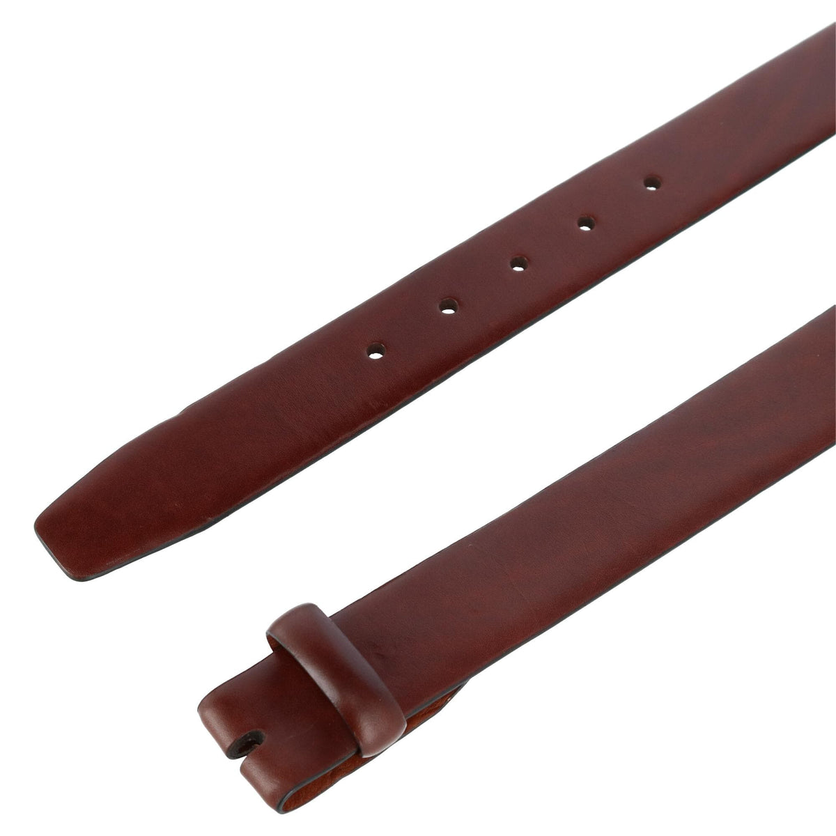 Trafalgar Men's Cortina Leather No Buckle Belt Strap - Honey Maple