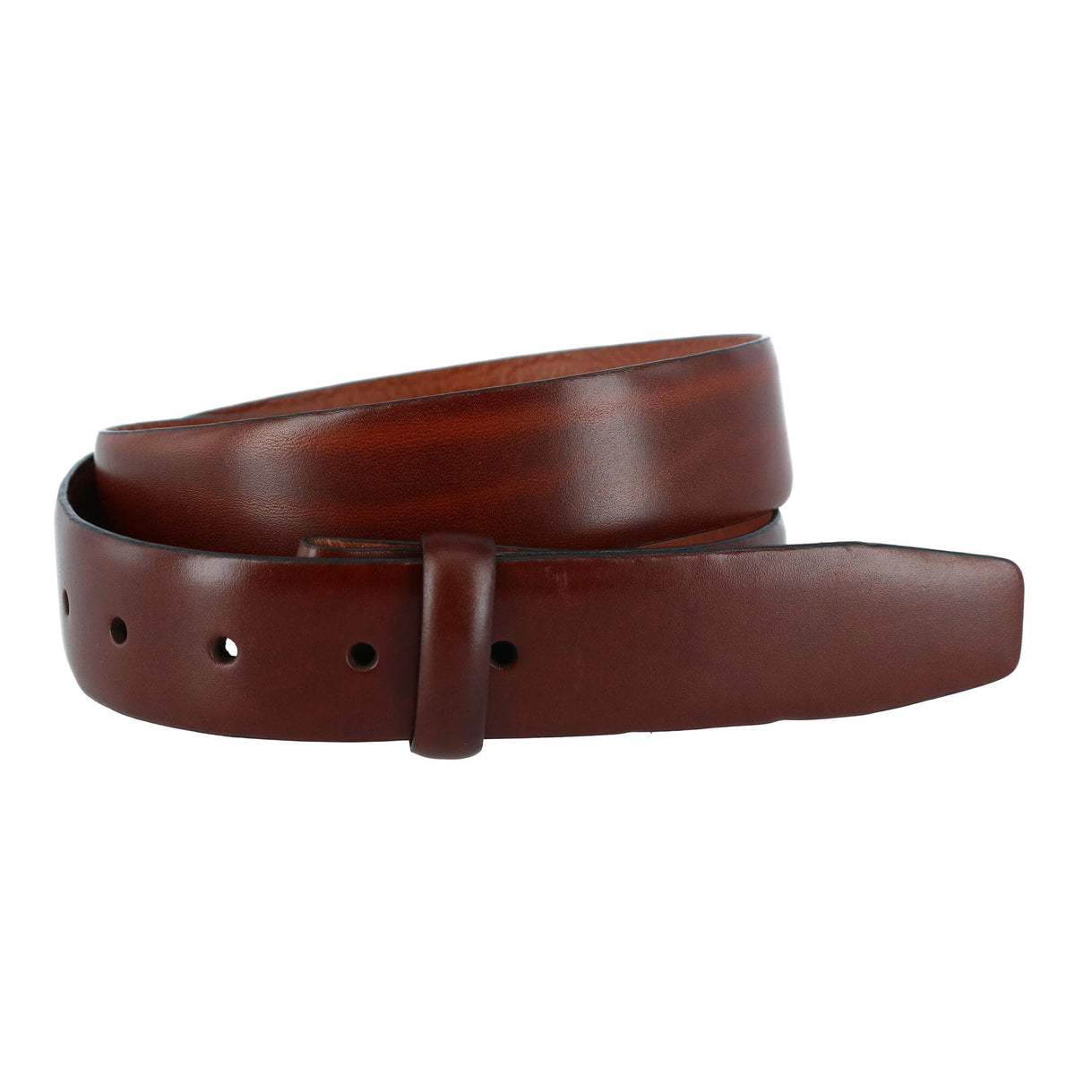 Trafalgar Men's Cortina Leather No Buckle Belt Strap - Men's Cortina Leather No Buckle Belt Strap