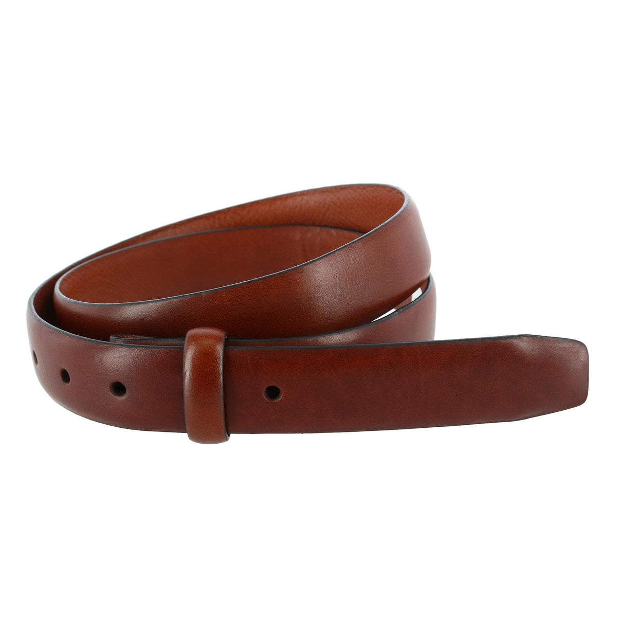 Trafalgar Cortina Leather No Buckle Harness Belt Strap - Honey Maple