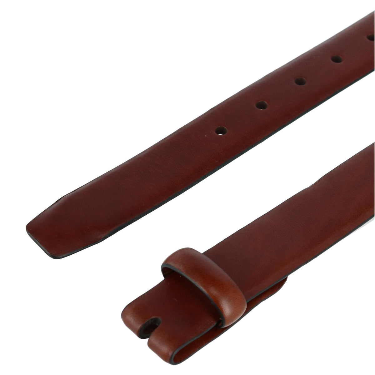 Trafalgar Cortina Leather No Buckle Harness Belt Strap - Honey Maple