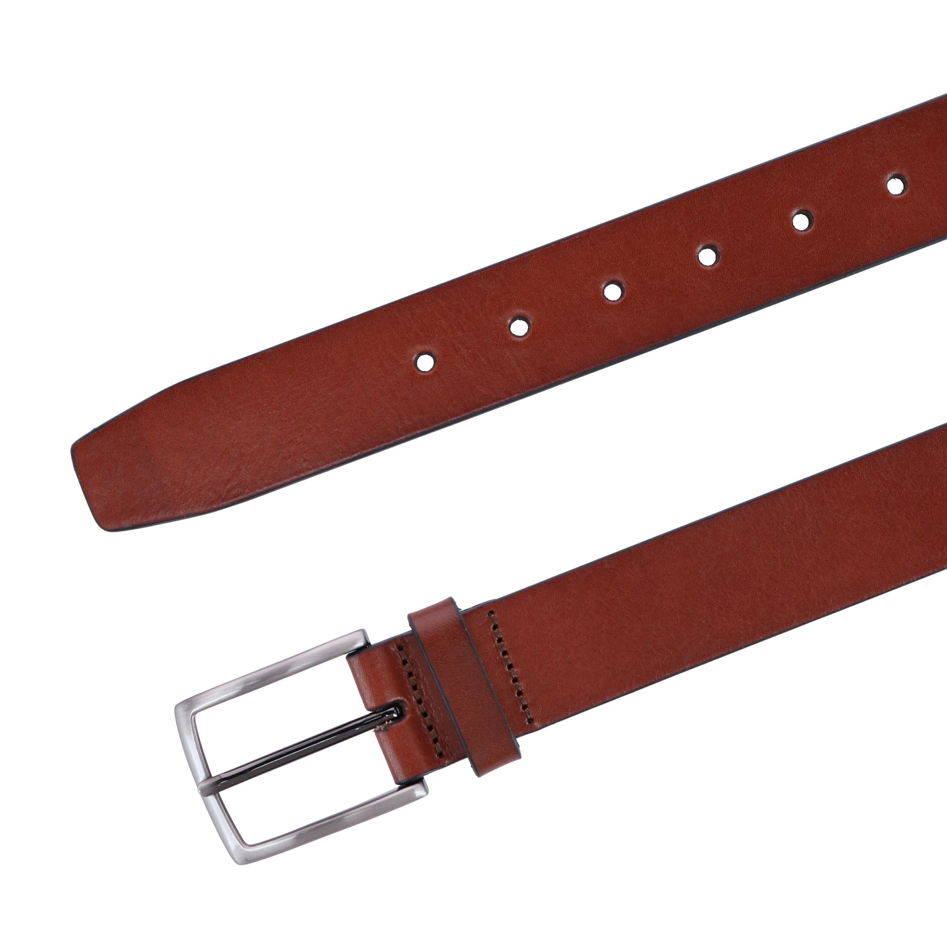 Trafalgar Men's Elemental Leather Casual Belt - Tan