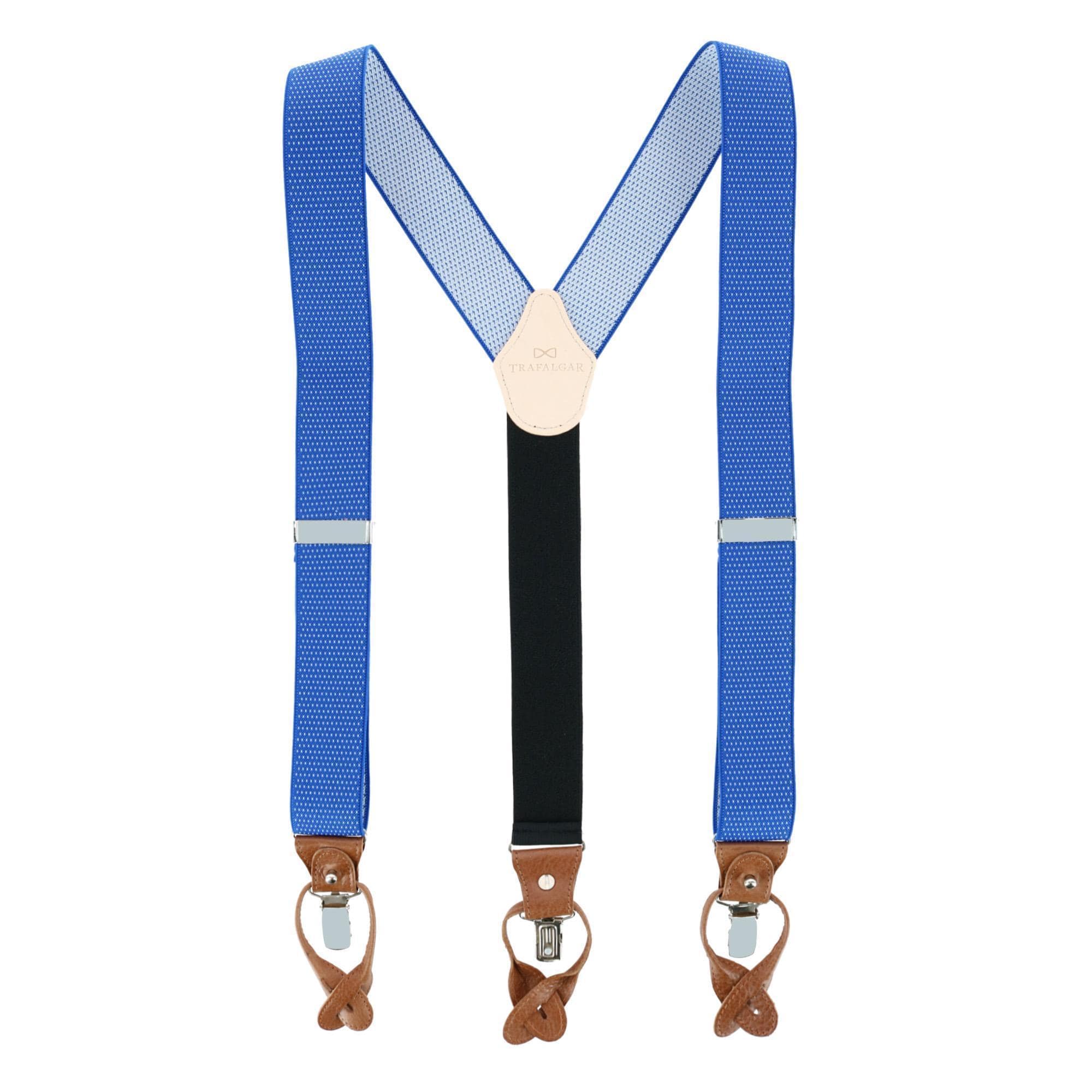 Trafalgar Men's Napier Elastic Convertible End Suspenders - Men's Napier Elastic Convertible End Suspenders