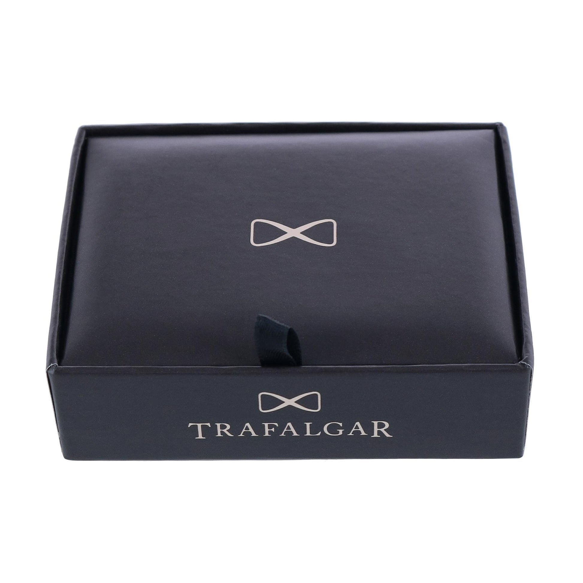 Trafalgar Kingsley Rhodium w Czech Crystal Set (Cufflinks & Tuxedo Studs) - Silver