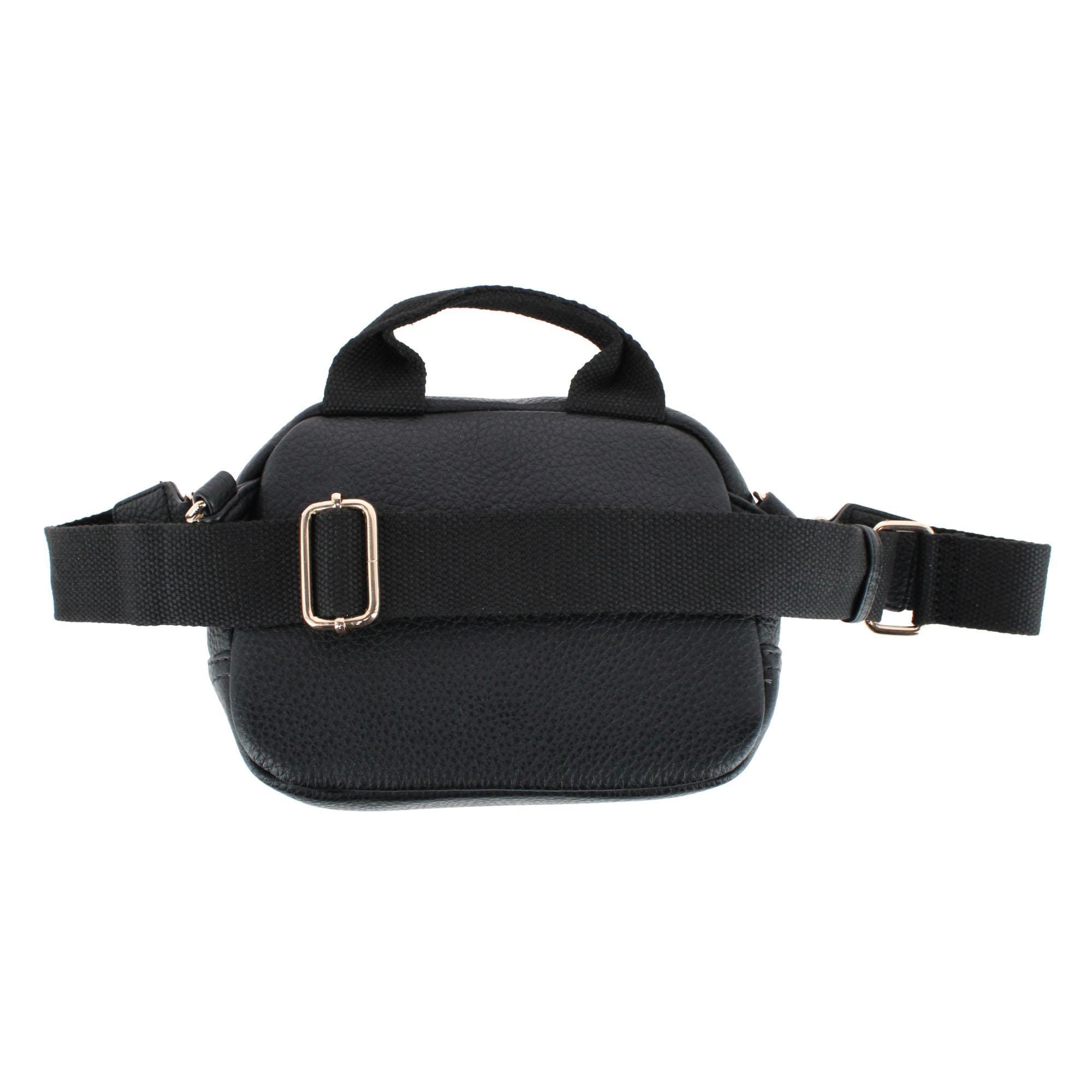 CTM® Women's Top Handle Interchangeable Belt Bag - Black