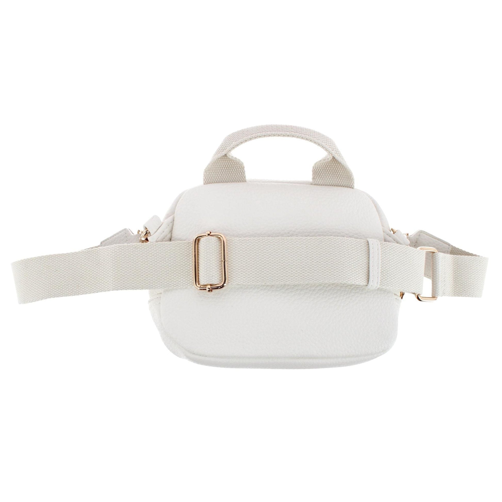 CTM® Women's Top Handle Interchangeable Belt Bag - White