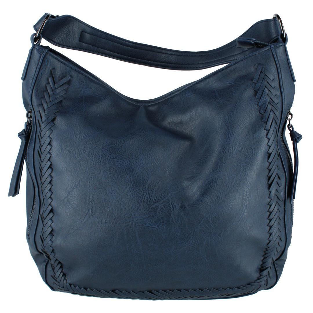 CTM® Women's Synthetic Leather Adjustable Slouch Shoulder Handbag - Women's Synthetic Leather Adjustable Slouch Shoulder Handbag