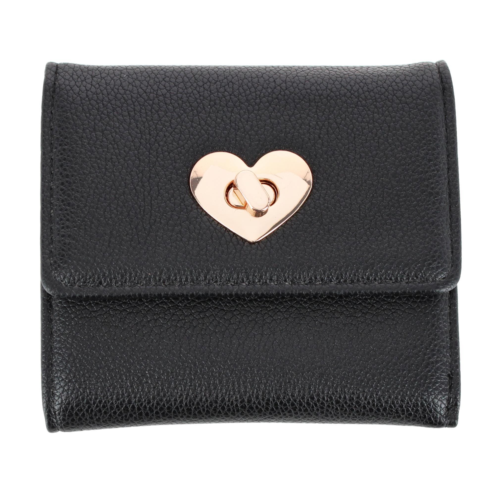 CTM® Women's Premium Faux Leather Tri-Fold Mini Wallet