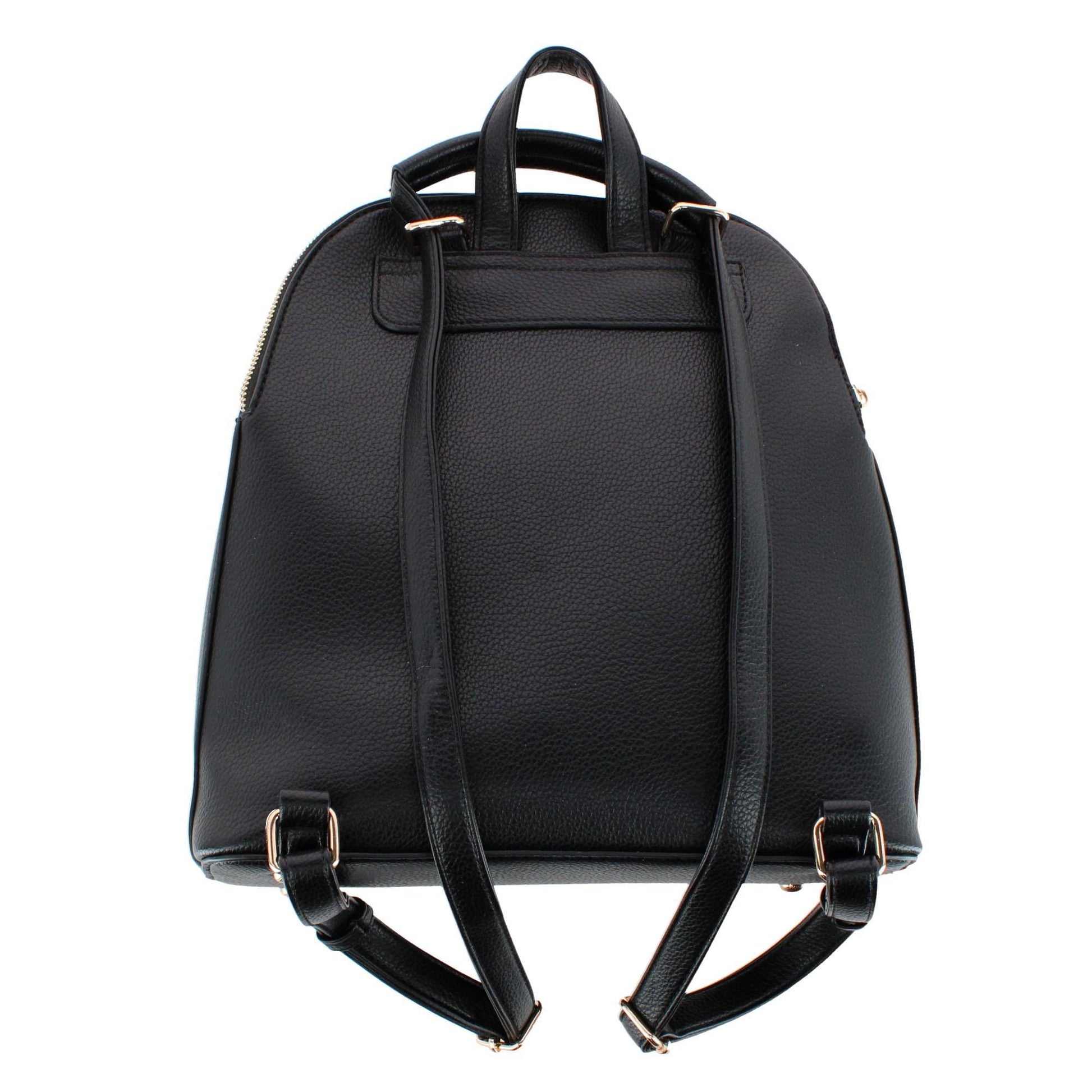 CTM® Women's Pocket Detail Convertible Backpack to Crossbody Purse - Black