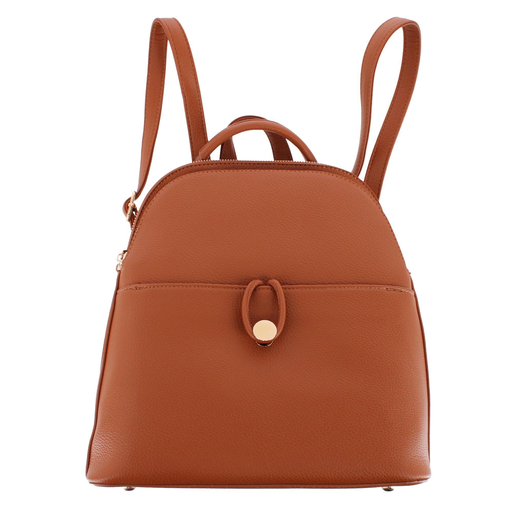 CTM® Women's Pocket Detail Convertible Backpack to Crossbody Purse - Women's Pocket Detail Convertible Backpack to Crossbody Purse