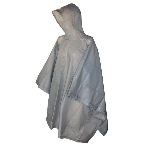 Totes Adult's Hooded Pullover Rain Poncho with Side Snaps (Pack of 2)