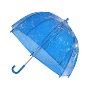 Kids' Vinyl Pinch-Proof Clear Bubble Umbrella