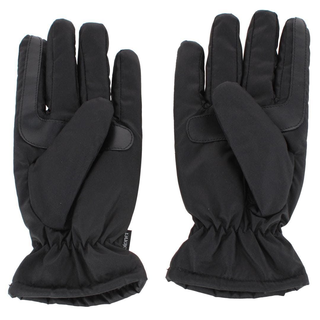 Isotoner Women's Quilted Winter Glove with Gathered Wrist - Black