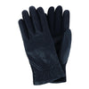 Women's Stretch Leather Winter Glove with Gathered Wrist