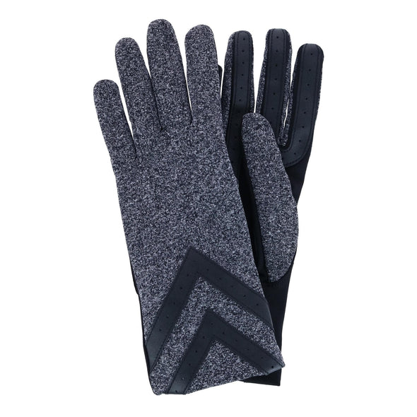 Women's Touchscreen Spandex Winter Glove with Chevron Wrist