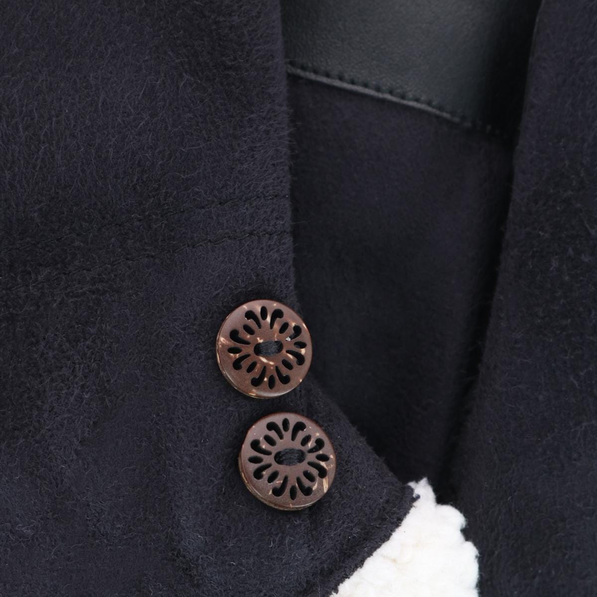Isotoner Women's Microfiber Winter Glove with Button Detail - Black