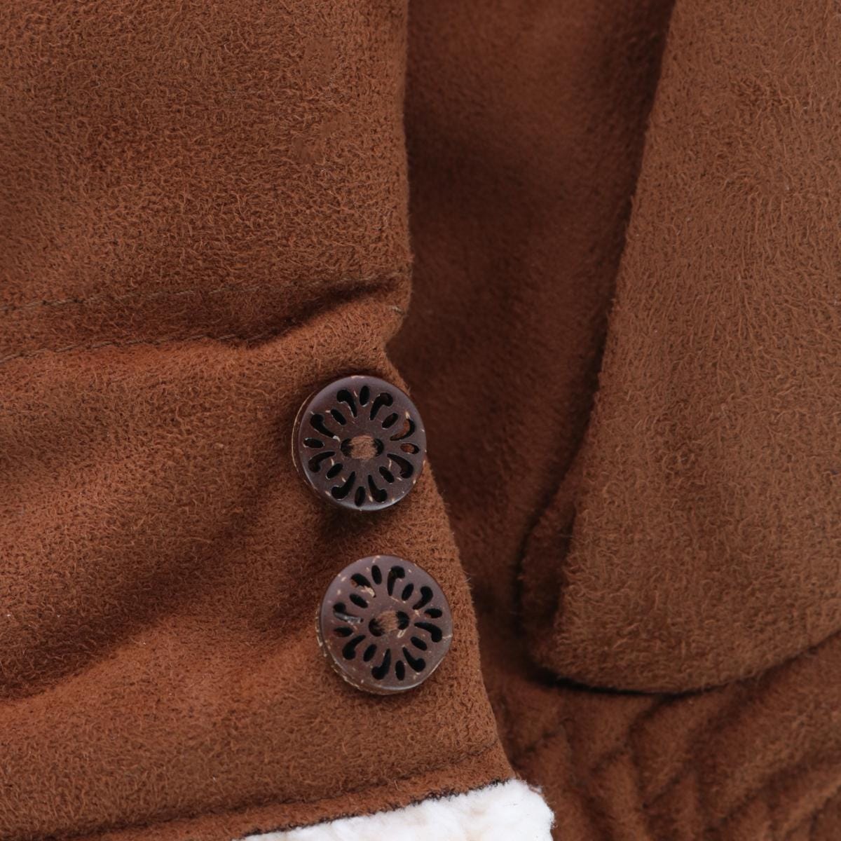 Isotoner Women's Microfiber Winter Glove with Button Detail - Cognac