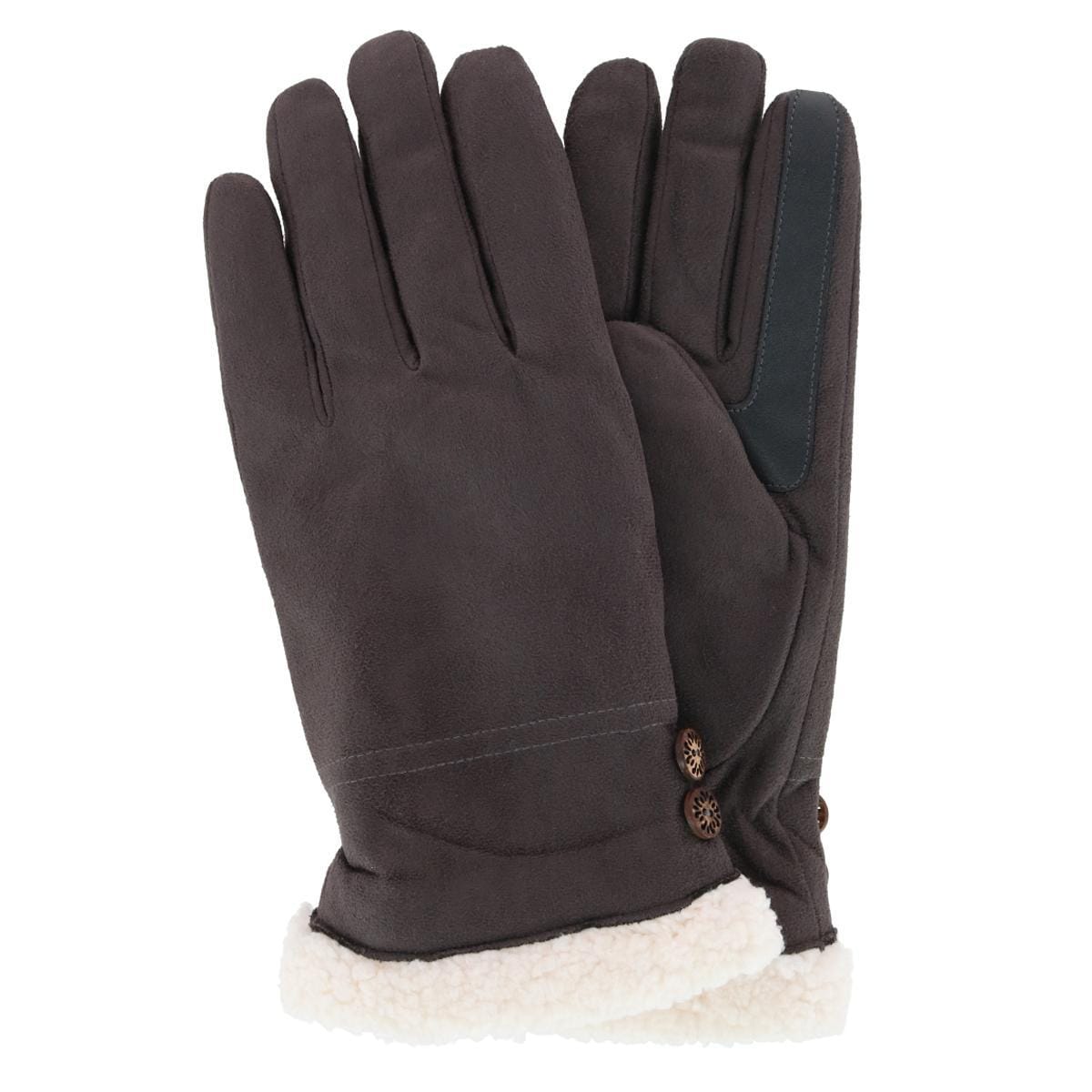 Isotoner Women's Microfiber Winter Glove with Button Detail
