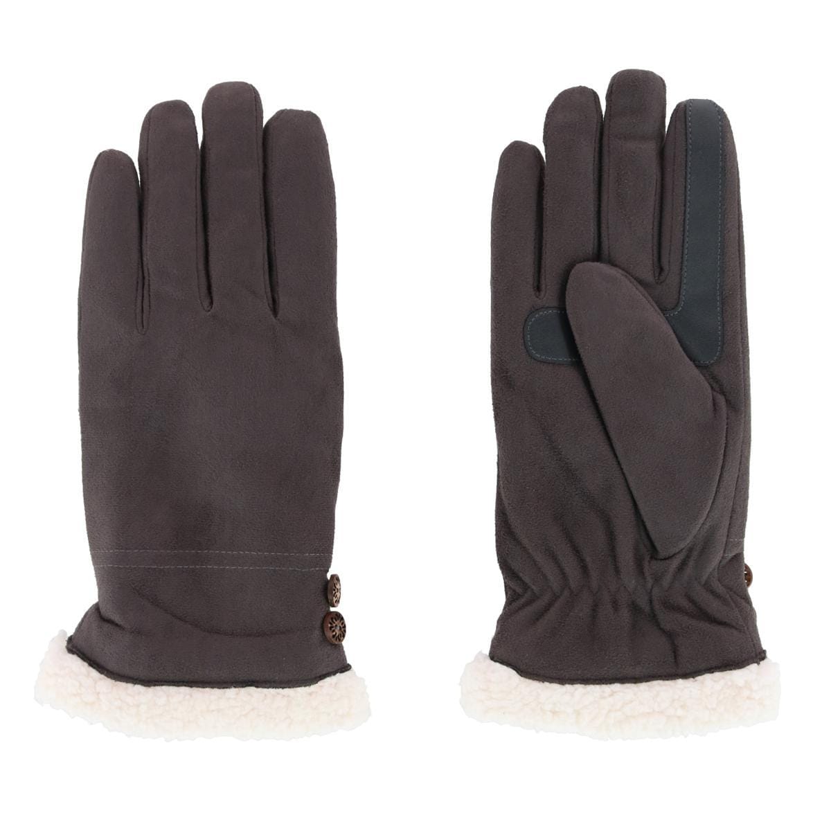 Isotoner Women's Microfiber Winter Glove with Button Detail - Lead