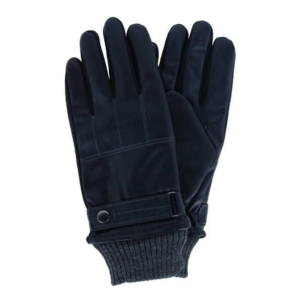 Men's Stretch Nappa Winter Glove with Knit Cuff