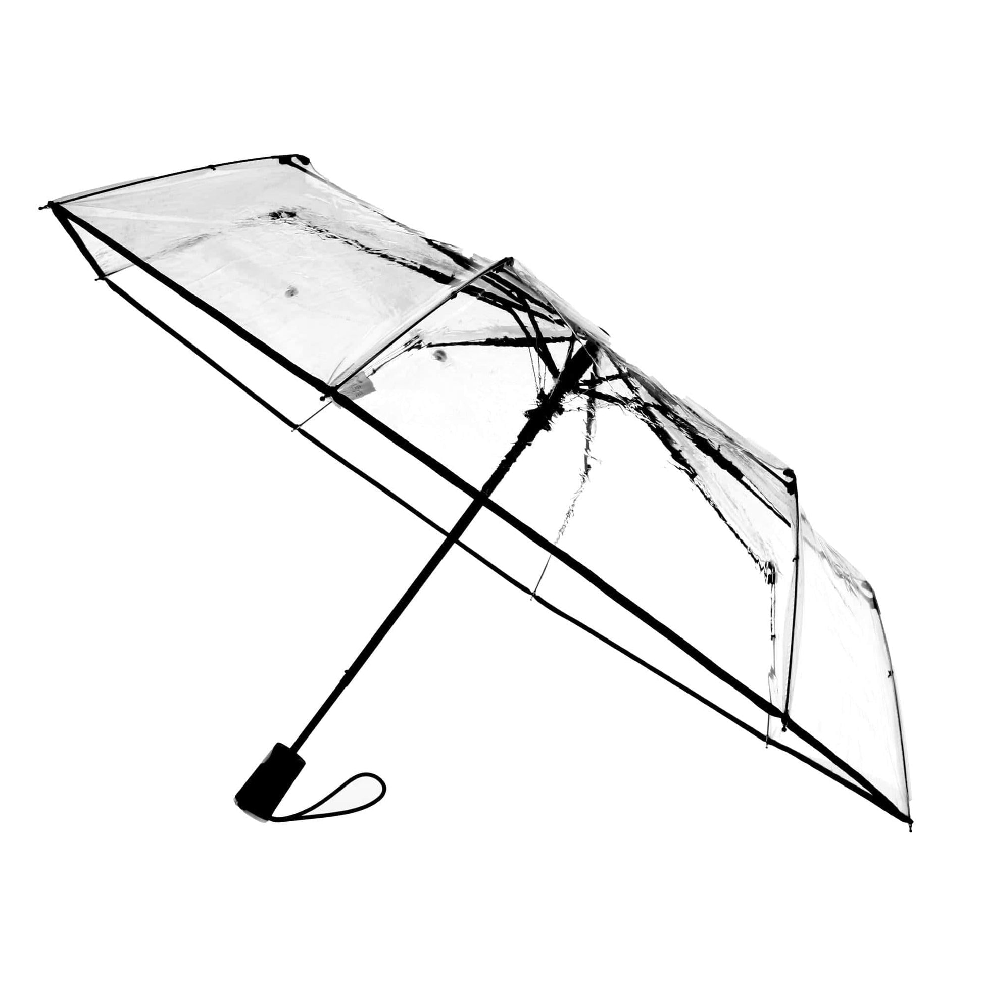 Totes Women's Ultra Clear Auto Open Compact Umbrella - Women's Ultra Clear Auto Open Compact Umbrella