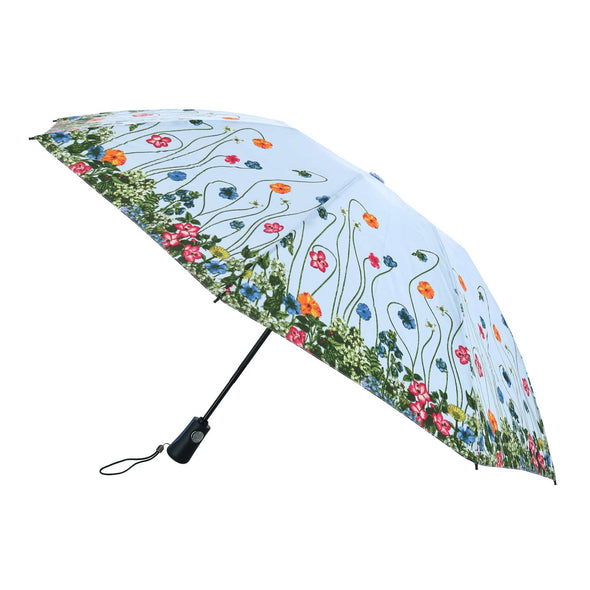 Women's Flower Garden Print Auto Open and Close Inbrella Umbrella