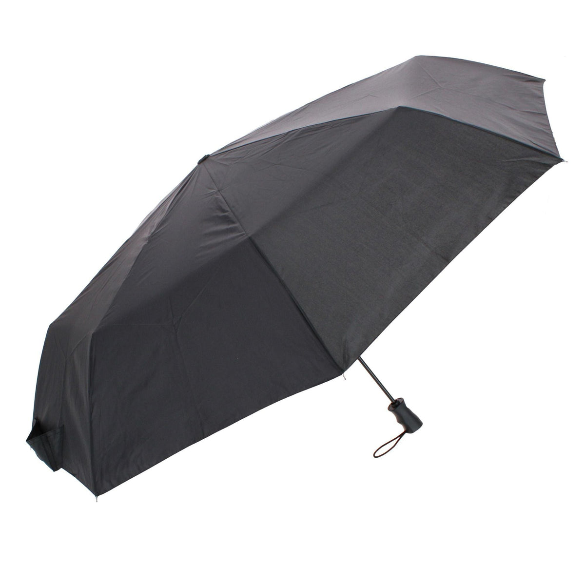 Totes Men's XL Auto Open & Close Ergo Handle Umbrella Black 55 Inch - Black