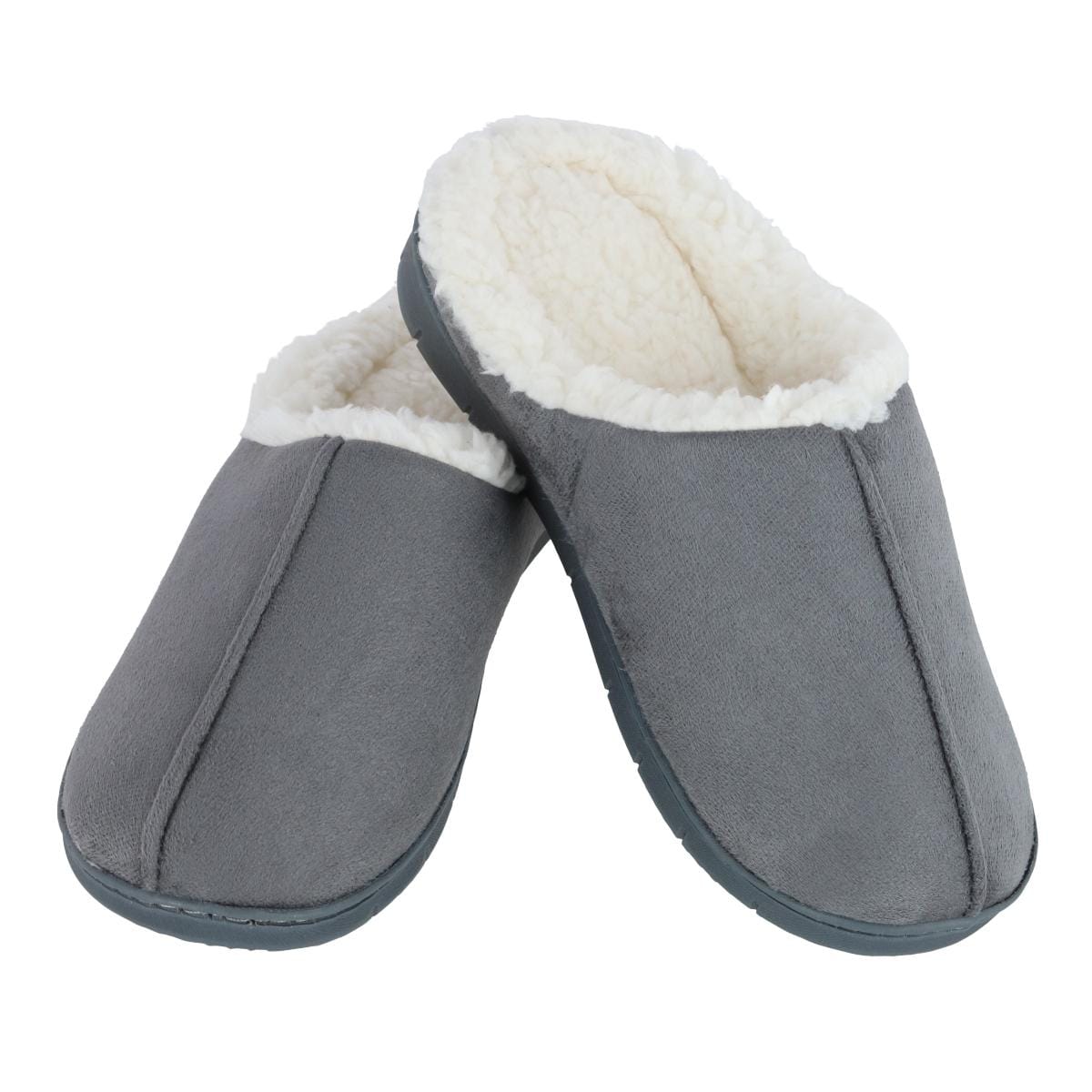 Isotoner Women's Recycled Microsuede Rory Hoodback Slipper - Ash