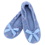 Women's Embroidered Terry Ballerina Slippers