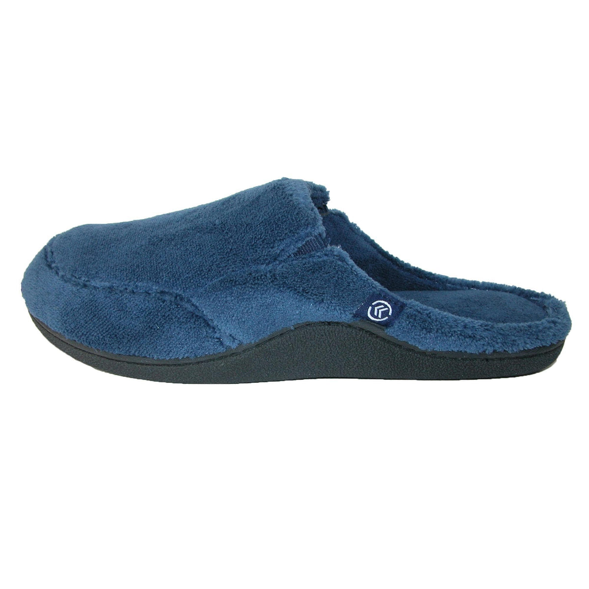 Isotoner Men's Microterry Open Back Clog Slippers - Navy
