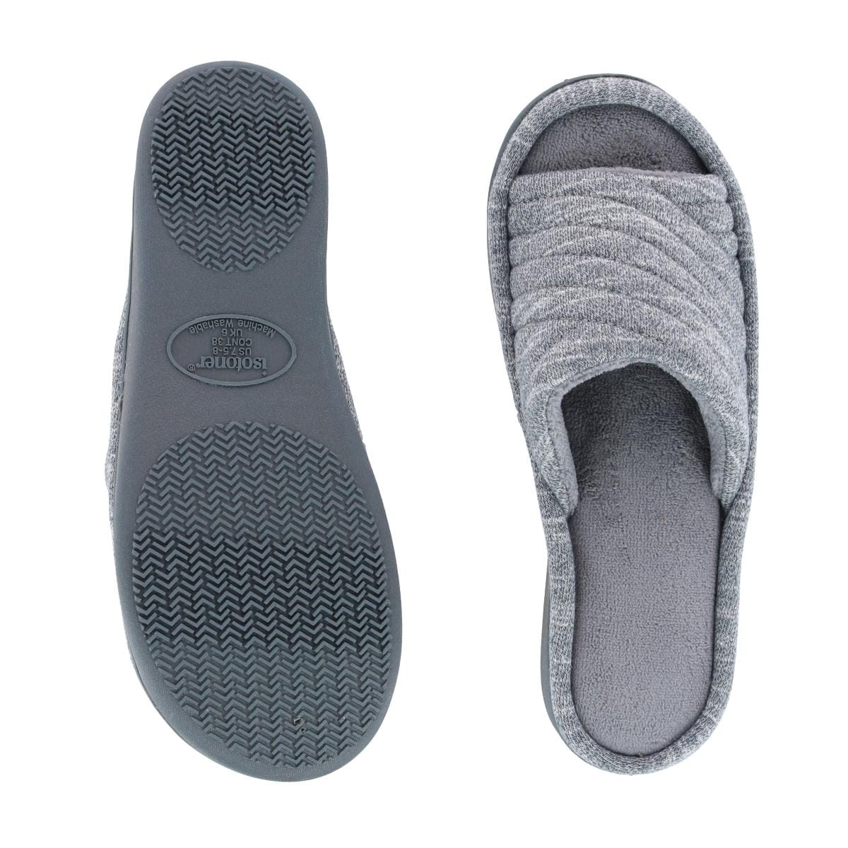 Women's Space Dye Open Toe Andrea Slide Slipper by Isotoner