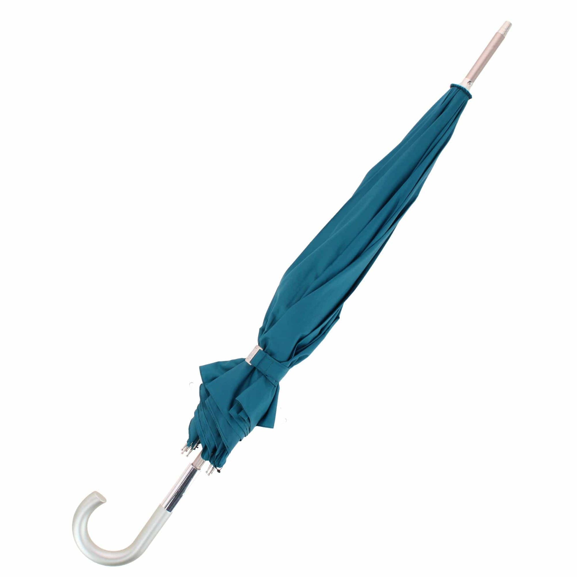 Totes Women's Classic Auto Open Stick Umbrella Recycled Fabric 46 Inch - Moroccan Blue