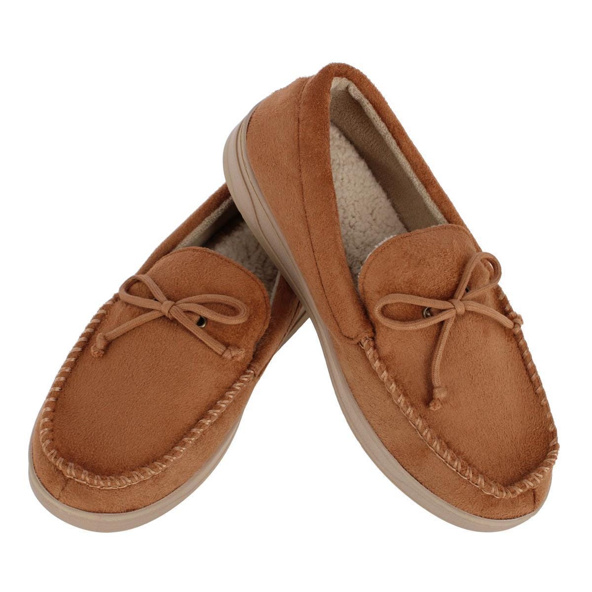 Isotoner Men's Essential Microsuede Boater Moccasin Slippers