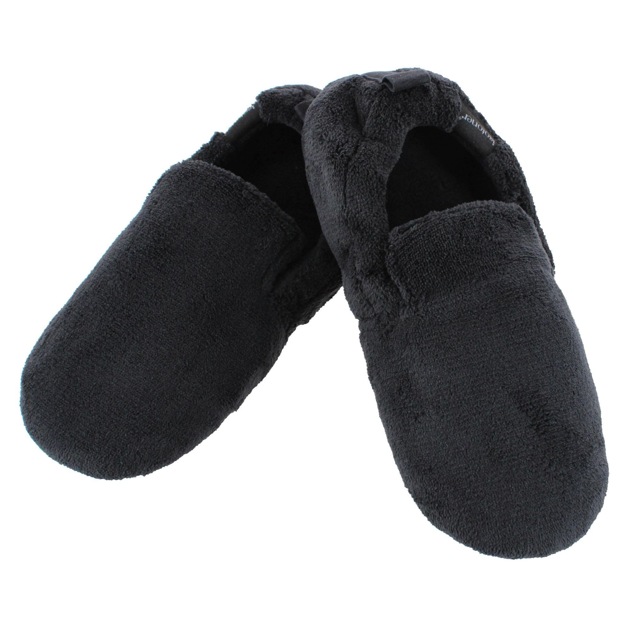 Isotoner Men's Microterry Jake Loafer Slipper - Black