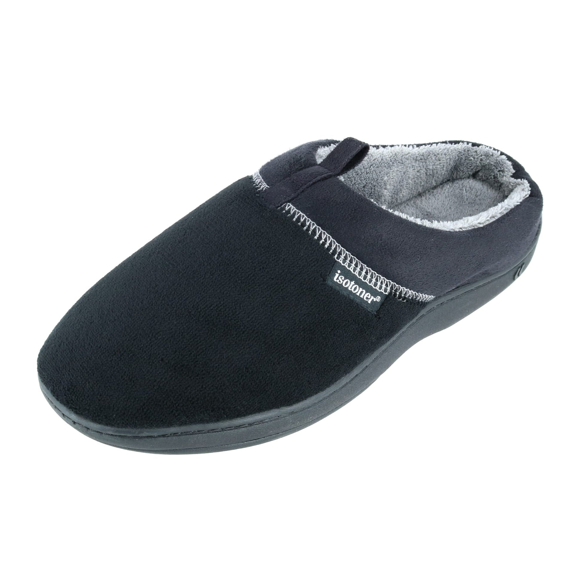 Isotoner Men's Microterry Jared Hoodback Slippers - Men's Microterry Jared Hoodback Slippers