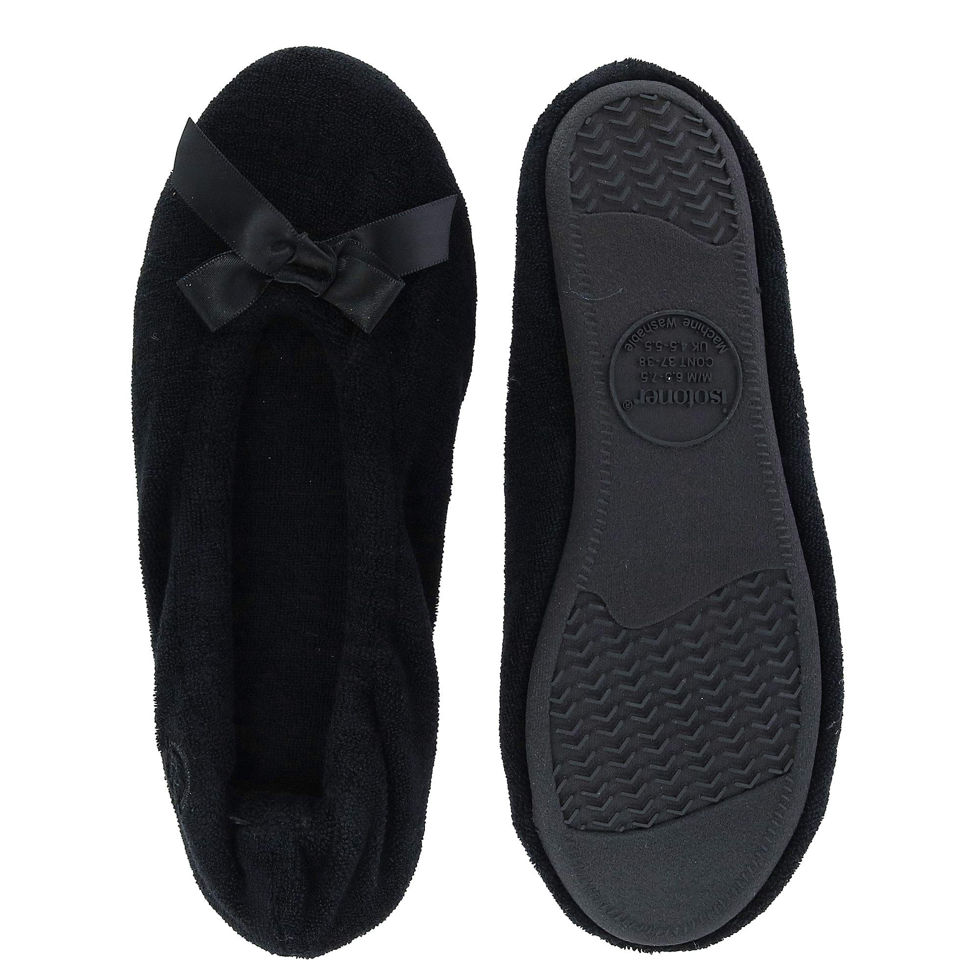 Isotoner women's terry classic ballerina sales slippers