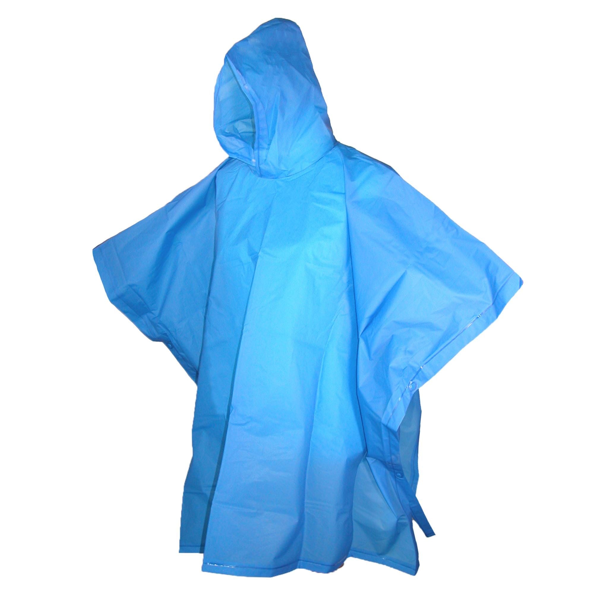 Totes Kids' Hooded Pullover Rain Poncho with Snaps (Pack of 2) - Kids' Hooded Pullover Rain Poncho with Snaps (Pack of 2)