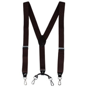 Men's Elastic Y-Back Sleek Swivel Hook Suspenders