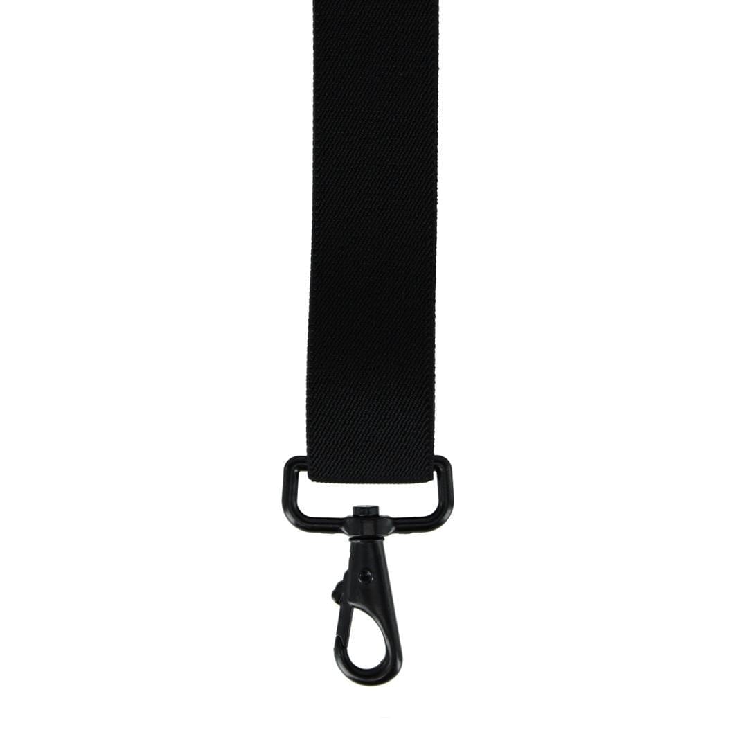 CTM® Men's Elastic X-Back Black Swivel Hook Suspenders - Black