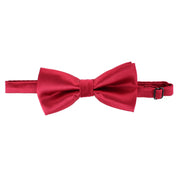 Men's Pre-Tied Solid Satin Bow Tie Adjustable Formal Bowtie