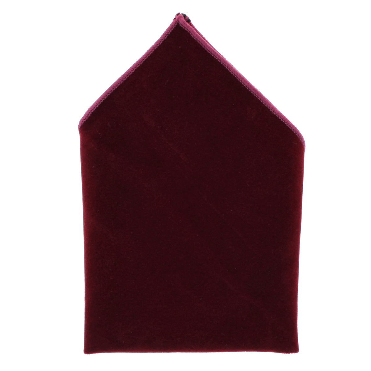 CTM® Men's Velvet Feel Bow Tie Pocket Square and Cuff Link Set - Burgundy