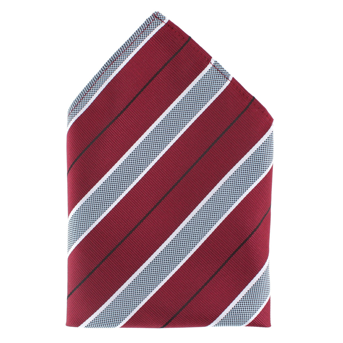 CTM® Men's Classic Stripe Pattern Pocket Square