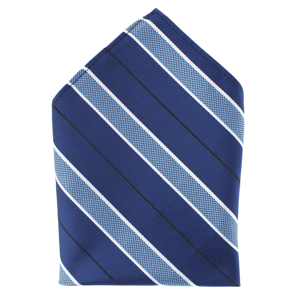 CTM® Men's Classic Stripe Pattern Pocket Square - Men's Classic Stripe Pattern Pocket Square