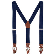 Men's Elastic  Suspender Gift Set with Clip Button and Swivel Ends