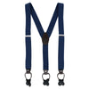 Men's 1.375 Inch Wide Solid Color Y-Back Button-End Suspenders