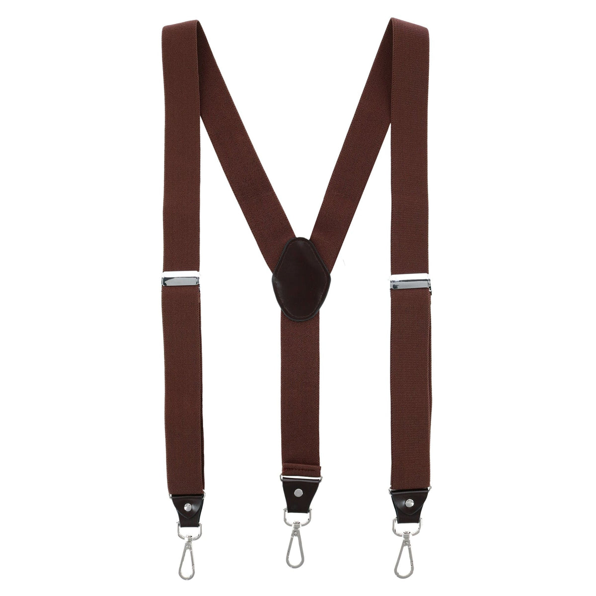 CTM® Men's 1.375 Inch Wide Suspender with Drop Tab Swivel Hook Ends