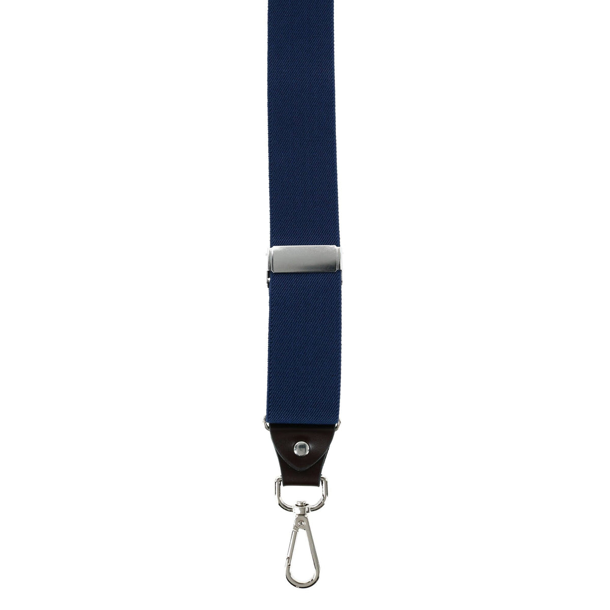 CTM® Men's 1.375 Inch Wide Suspender with Drop Tab Swivel Hook Ends - Navy