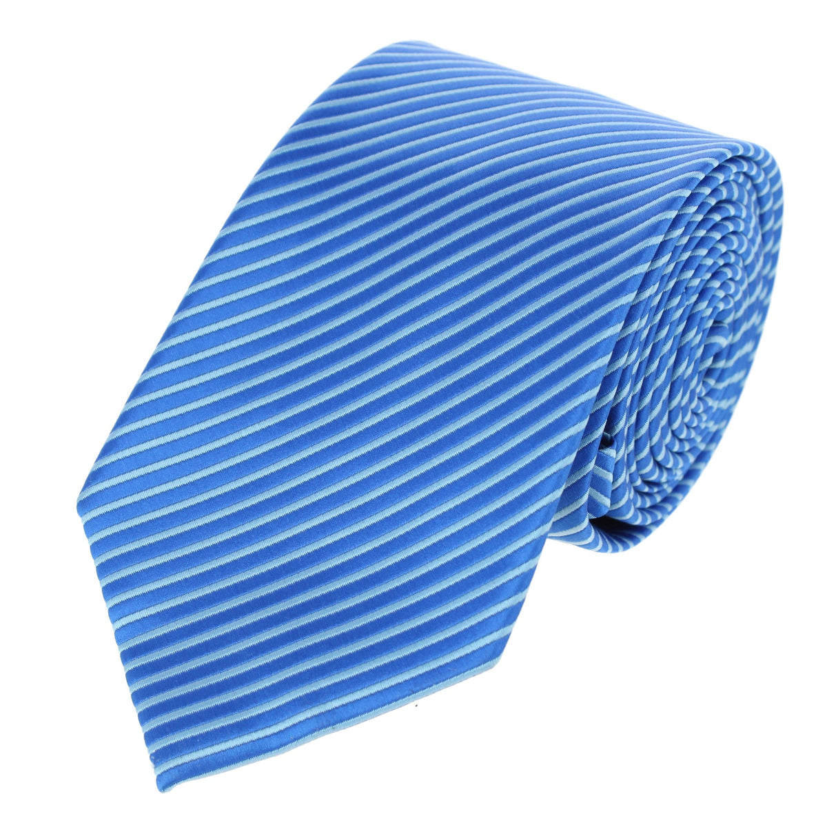CTM® Men's Subtle Stripe Solid Color Necktie - Blue