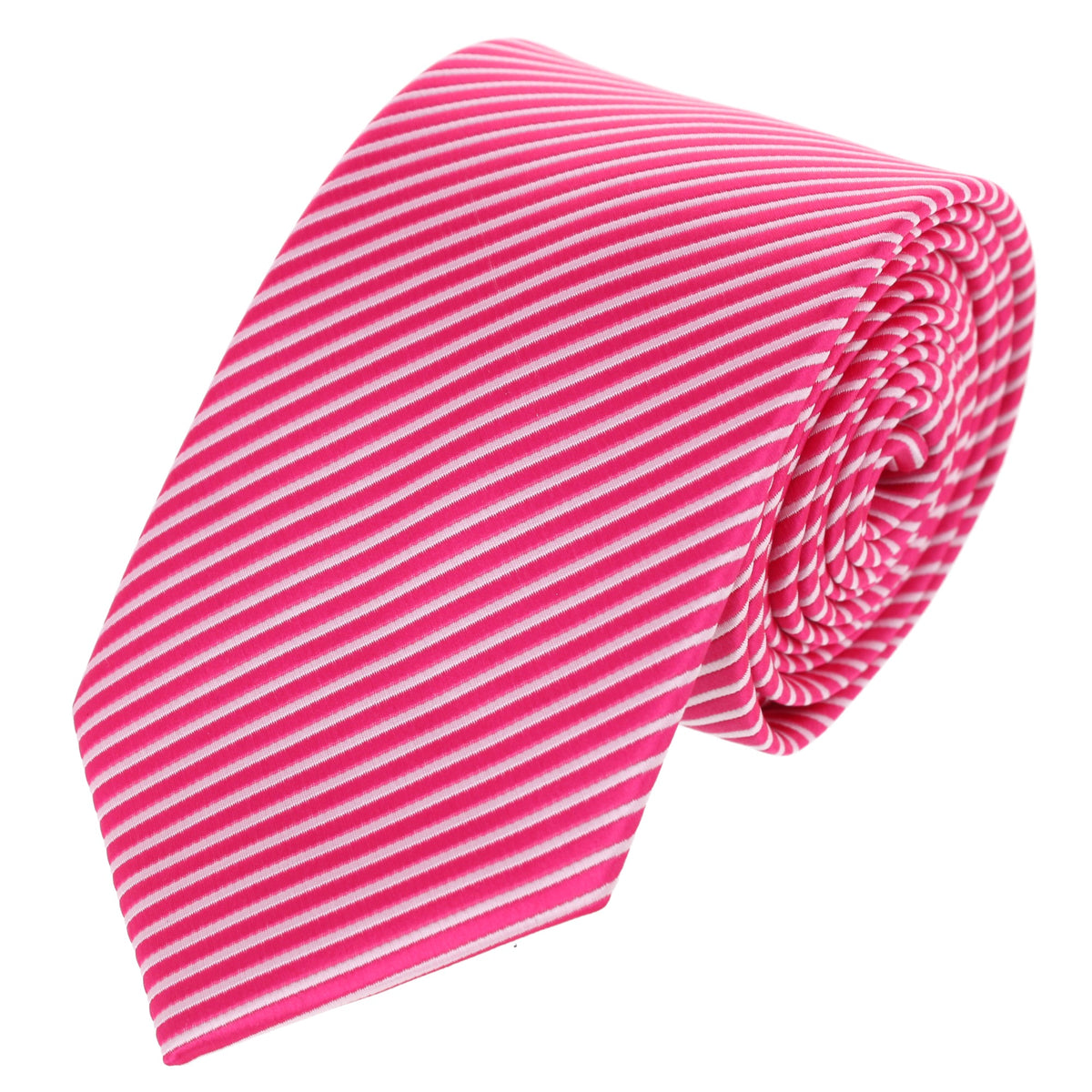 CTM® Men's Subtle Stripe Solid Color Necktie - Pink